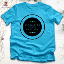 Load image into Gallery viewer, Chs Round Spelled Out Clean Black Tri-Blend T-Shirt