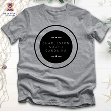 Load image into Gallery viewer, Chs Round Spelled Out Clean Black Tri-Blend T-Shirt