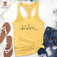 Load image into Gallery viewer, Chs Skyline Black Tank Top