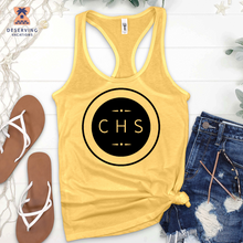 Load image into Gallery viewer, Chs Round Simple Clean Black Tank Top