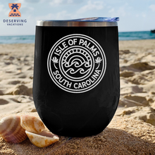 Load image into Gallery viewer, IOP Circle Sunset 12 oz Insulated Stemless Tumbler