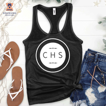 Load image into Gallery viewer, Chs Round Simple Clean White Tank Top