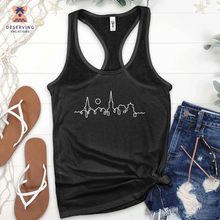 Load image into Gallery viewer, Chs Skyline White Tank Top