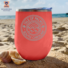 Load image into Gallery viewer, IOP Circle Sunset 12 oz Insulated Stemless Tumbler