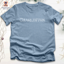 Load image into Gallery viewer, Chs Charleston Logotype White Tri-Blend T-Shirt