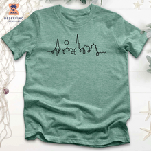 Load image into Gallery viewer, Charelston Skyline Heathered Tee
