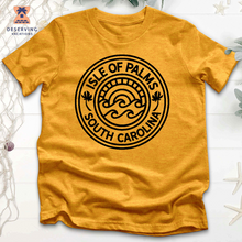 Load image into Gallery viewer, Iop Circle Sunset Heathered Tee