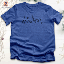 Load image into Gallery viewer, Charelston Skyline Heathered Tee