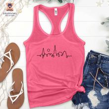 Load image into Gallery viewer, Chs Skyline Black Tank Top