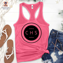 Load image into Gallery viewer, Chs Round Simple Clean Black Tank Top