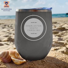 Load image into Gallery viewer, Charleston Circle 12 oz Insulated Stemless Tumbler