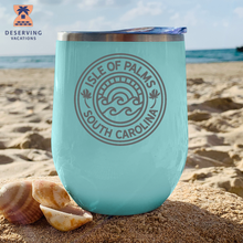 Load image into Gallery viewer, IOP Circle Sunset 12 oz Insulated Stemless Tumbler