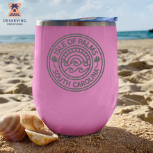 Load image into Gallery viewer, IOP Circle Sunset 12 oz Insulated Stemless Tumbler