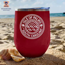 Load image into Gallery viewer, IOP Circle Sunset 12 oz Insulated Stemless Tumbler