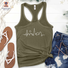 Load image into Gallery viewer, Chs Skyline White Tank Top