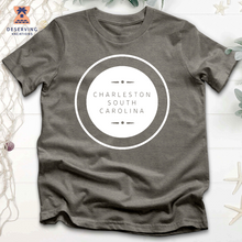 Load image into Gallery viewer, Chs Round Spelled Out Clean White Tri-Blend T-Shirt