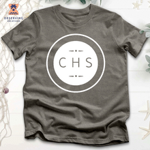 Load image into Gallery viewer, Chs Round Simple Clean White Tri-Blend T-Shirt