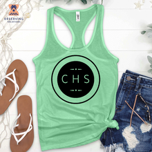 Load image into Gallery viewer, Chs Round Simple Clean Black Tank Top