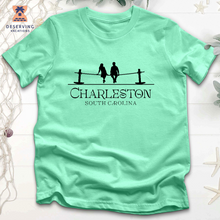 Load image into Gallery viewer, Chs Joggling Board Black Tri-Blend T-Shirt