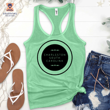 Load image into Gallery viewer, Chs Round Spelled Out Clean Black Tank Top