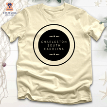 Load image into Gallery viewer, Chs Round Spelled Out Clean Black Tri-Blend T-Shirt