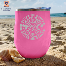 Load image into Gallery viewer, IOP Circle Sunset 12 oz Insulated Stemless Tumbler