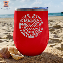 Load image into Gallery viewer, IOP Circle Sunset 12 oz Insulated Stemless Tumbler