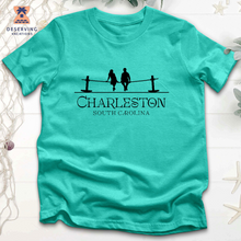 Load image into Gallery viewer, Chs Joggling Board Black Tri-Blend T-Shirt