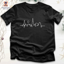 Load image into Gallery viewer, Chs Skyline White Tri-Blend T-Shirt