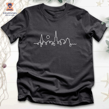Load image into Gallery viewer, Chs Skyline White Tri-Blend T-Shirt