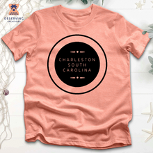 Load image into Gallery viewer, Chs Round Spelled Out Clean Black Tri-Blend T-Shirt