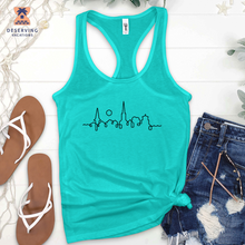 Load image into Gallery viewer, Chs Skyline Black Tank Top