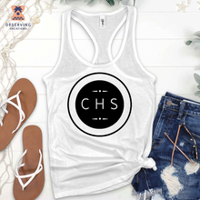 Load image into Gallery viewer, Chs Round Simple Clean Black Tank Top