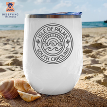 Load image into Gallery viewer, IOP Circle Sunset 12 oz Insulated Stemless Tumbler