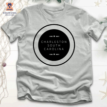 Load image into Gallery viewer, Chs Round Spelled Out Clean Black Tri-Blend T-Shirt