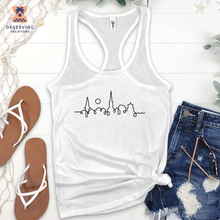 Load image into Gallery viewer, Chs Skyline Black Tank Top