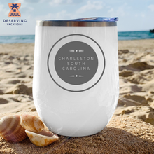 Load image into Gallery viewer, Charleston Circle 12 oz Insulated Stemless Tumbler