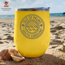 Load image into Gallery viewer, IOP Circle Sunset 12 oz Insulated Stemless Tumbler