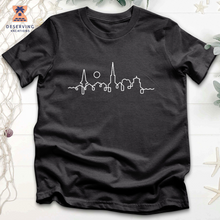 Load image into Gallery viewer, Chs Skyline White Pocket Tri-Blend Tshirt
