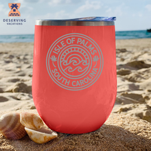 Load image into Gallery viewer, IOP Circle Sunset 12 oz Insulated Stemless Tumbler
