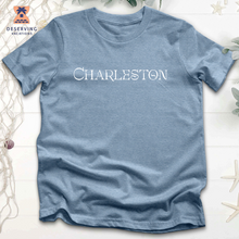 Load image into Gallery viewer, Chs Charleston Logotype White Tri-Blend T-Shirt
