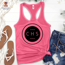 Load image into Gallery viewer, Chs Round Simple Clean Black Tank Top
