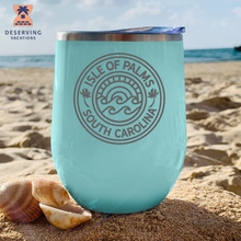 Load image into Gallery viewer, IOP Circle Sunset 12 oz Insulated Stemless Tumbler
