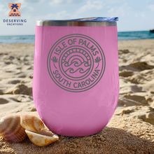 Load image into Gallery viewer, IOP Circle Sunset 12 oz Insulated Stemless Tumbler
