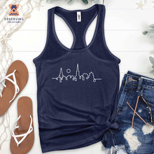 Load image into Gallery viewer, Chs Skyline White Tank Top
