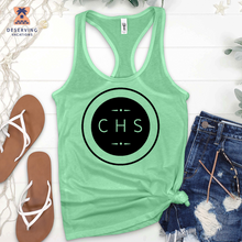 Load image into Gallery viewer, Chs Round Simple Clean Black Tank Top
