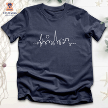 Load image into Gallery viewer, Chs Skyline White Tri-Blend T-Shirt
