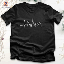 Load image into Gallery viewer, Chs Skyline White Tri-Blend T-Shirt
