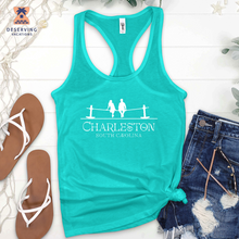 Load image into Gallery viewer, Chs Joggling Board White Tank Top
