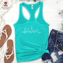 Load image into Gallery viewer, Chs Skyline White Tank Top
